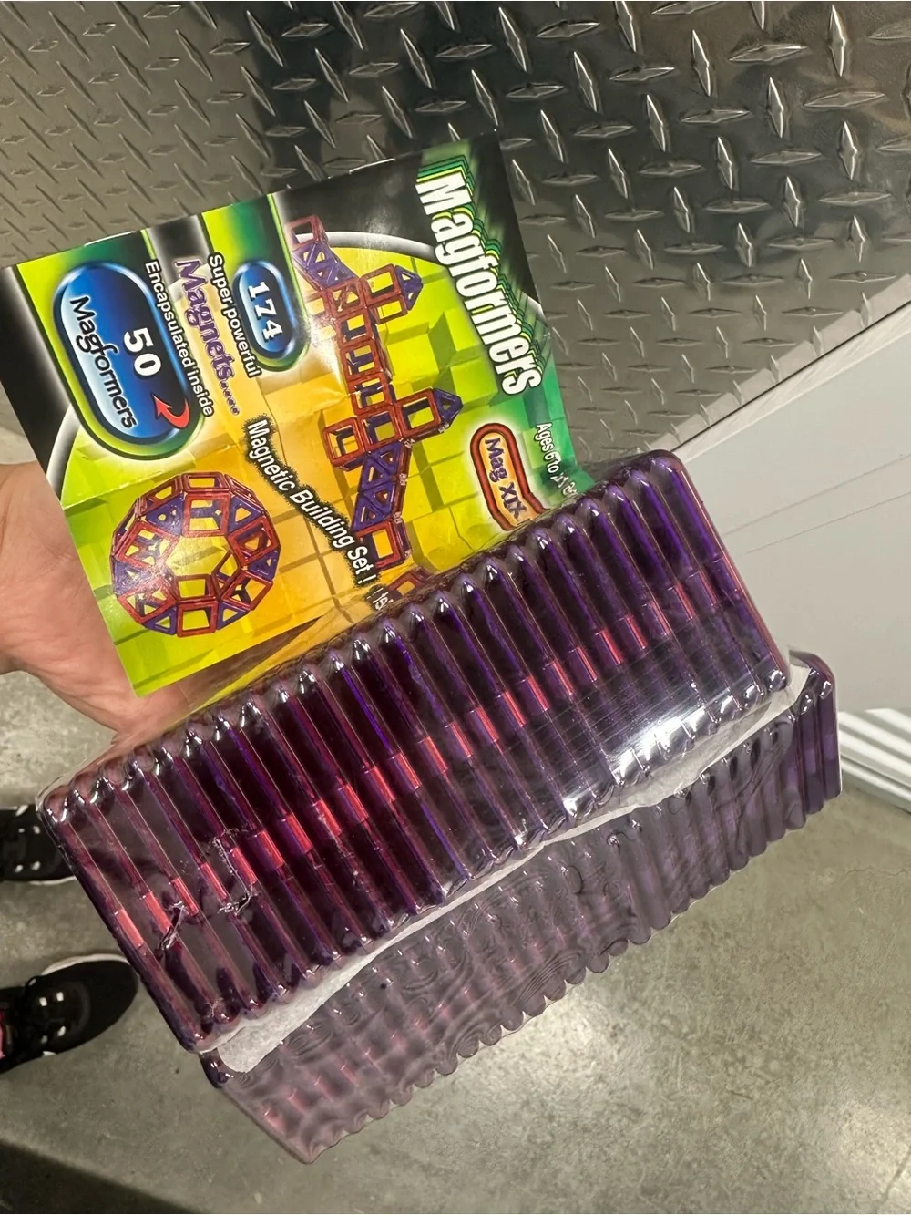 Mag XL Magnetic Building Set - Purple and Red